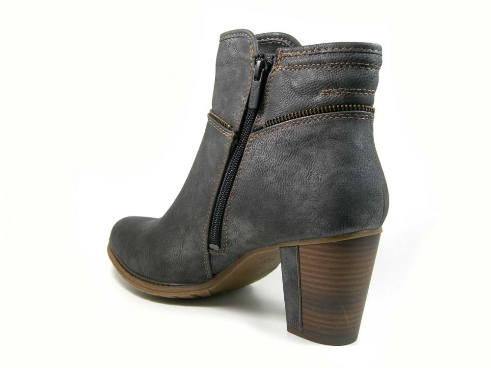 Mustang enkellaarzen voor dames 15M0052002, grootte:38 EU, kleur:Zwart